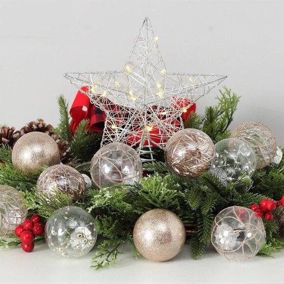 Clear Plastic Christmas Ball Ornaments 30ct 2.36 Inch Champagne Tree Decoration - Picture 9 of 9